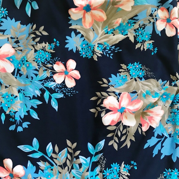 ROXANNE | blue floral one piece swimsuit 16/40DD - Picture 3 of 6